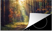 KitchenYeah® Inductie beschermer 78x52 cm - Bos - Herst - Bomen - Kookplaataccessoires - Afdekplaat voor kookplaat - Inductiebeschermer - Inductiemat - Inductieplaat mat