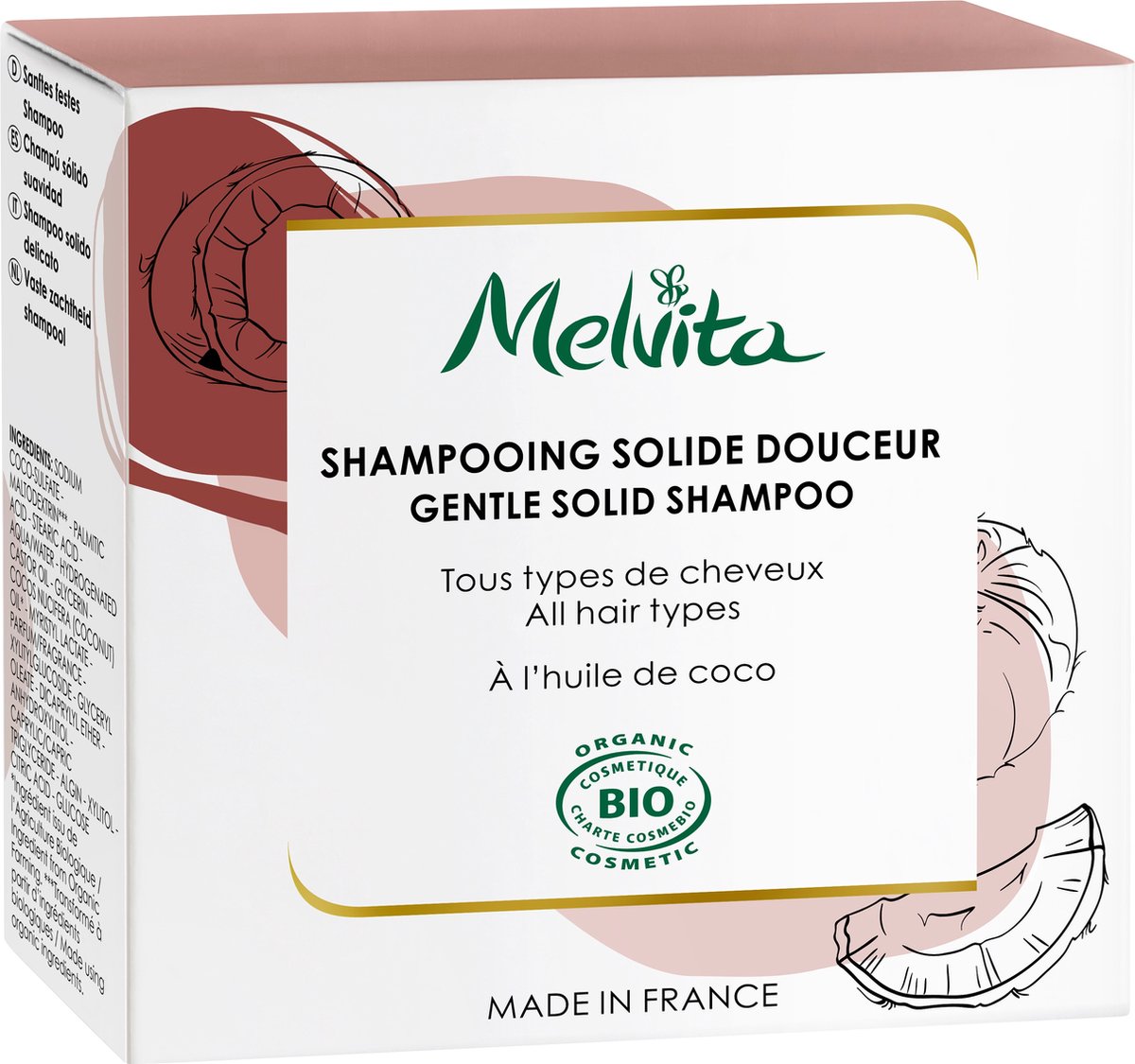 Haarzeep Melvita Shampooing Solide 55 g