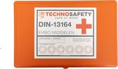Technosafety Verbanddoos + Wandhouder - EHBO Set - Internationaal Goedgekeurd - Verbandkast - First Aid Kit
