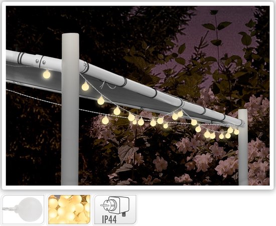 Party Lighting Buitenverlichting - 80 Lampjes - 16 meter - warm-wit - LED