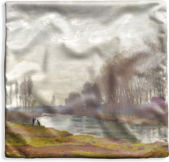 Kussenhoes 60x60 cm - The small arm of the Seine at Argenteuil ...