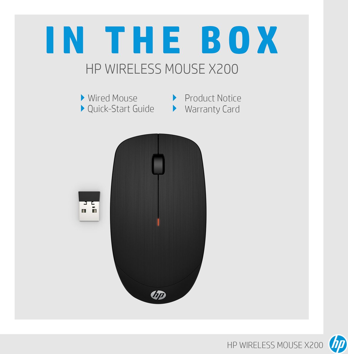 Wireless Mouse HP X200 Black