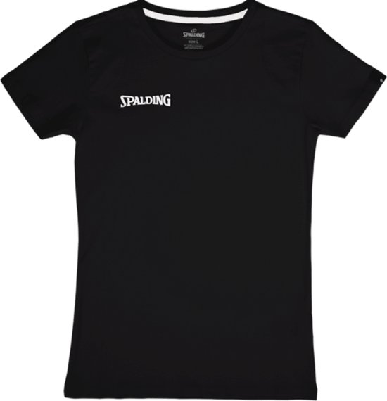 Spalding Essential TShirt Dames Zwart Maat XL