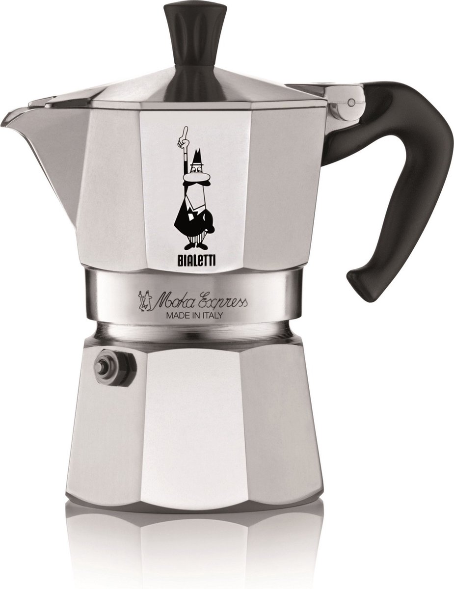 Bialetti Moka Express 2 kops Espressomaker Aluminium