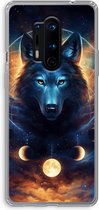 Case Company® - Hoesje geschikt voor OnePlus 8 Pro hoesje - Wolf Dreamcatcher - Soft Cover Telefoonhoesje - Bescherming aan alle Kanten en Schermrand