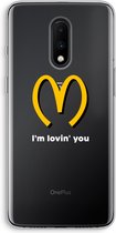Case Company® - Hoesje geschikt voor OnePlus 7 hoesje - I'm lovin' you - Soft Cover Telefoonhoesje - Bescherming aan alle Kanten en Schermrand