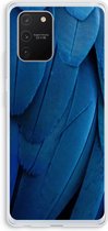 Case Company® - Hoesje geschikt voor Samsung Galaxy S10 Lite hoesje - Pauw - Soft Cover Telefoonhoesje - Bescherming aan alle Kanten en Schermrand