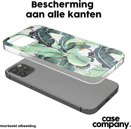 Case Company® - Coque iPhone 13 Pro Max - Feuilles de bananier - Coque souple pour téléphone - Protection sur tous les côtés et bord d'écran