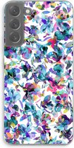 Case Company® - Hoesje geschikt voor Samsung Galaxy S22 Plus hoesje - Hibiscus Flowers - Soft Cover Telefoonhoesje - Bescherming aan alle Kanten en Schermrand