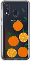 Case Company® - Hoesje geschikt voor Samsung Galaxy A40 hoesje - Will you be my clementine - Soft Cover Telefoonhoesje - Bescherming aan alle Kanten en Schermrand