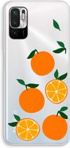 Case Company® - Hoesje geschikt voor Xiaomi Redmi Note 10 5G hoesje - Will you be my clementine - Soft Cover Telefoonhoesje - Bescherming aan alle Kanten en Schermrand
