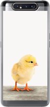 Geschikt voor Samsung Galaxy A80 hoesje - Kuiken - Dieren - Jongens - Meisjes - Kinderen - Siliconen Telefoonhoesje