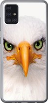 Geschikt voor Samsung Galaxy A52 5G hoesje - Jongens - Adelaar - Amerikaanse zeearend - Vogel - Portret - Snavel - Ogen - Siliconen Telefoonhoesje
