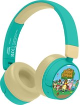Animal Crossing - draadloze junior koptelefoon - met volumebegrenzing - microfoon - lange batterijduur