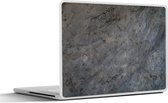 Laptop sticker - 15.6 inch - Leisteen - Verweerd - Industrieel - Grijs - 36x27,5cm - Laptopstickers - Laptop skin - Cover