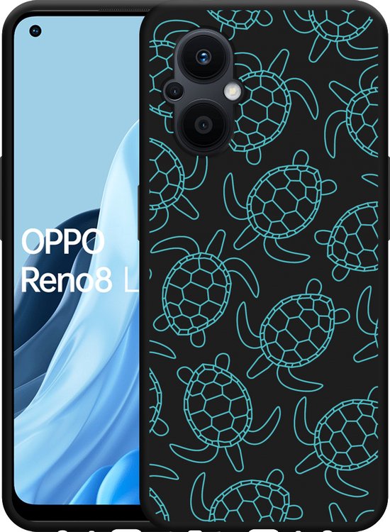 Yarxiawin Custodia per OPPO Reno 8 Lite 5g Sottile Rosa, Setosa al Tatto per OPPO Reno 8 Lite Cover Silicone Morbido Antiurto Case Carino Anti-impronta Estetica (Verde scuro