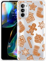 Motorola Moto G82 Hoesje Christmas Cookies - Designed by Cazy