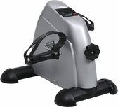 vidaXL - Mini - Hometrainer - met - plastic - vliegwiel - (zilver)
