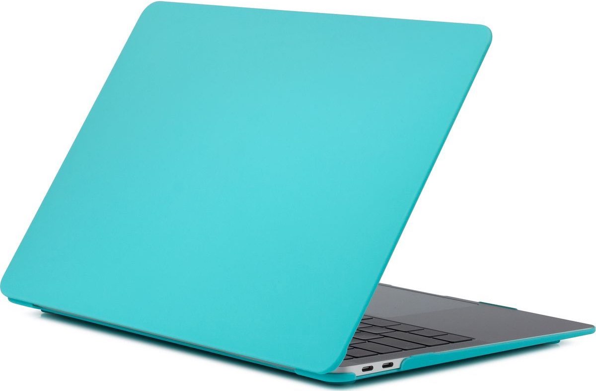 Mobigear Matte Case geschikt voor Apple MacBook Air 13 inch A1932, A2179, A2337 (2018-2020) Hoes Hardshell MacBook Case - Turquoise