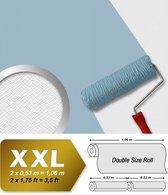 Papier peint structuré Profhome 252616-GU papier peint intissé à peindre légèrement structuré avec structure blanc mat 26,5 m2