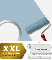 Papier peint structuré Profhome 350642-GU papier peint intissé à peindre lisse avec structure blanc mat 22,26 m2
