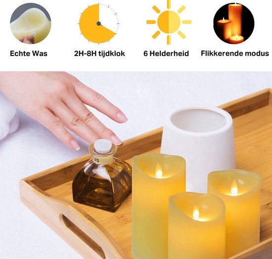 CANDLE IDEA 48 stuks batterij-aangedreven flikkerende LED-theelichtjes, vlamloze votief
