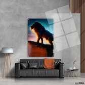 Luxe Plexiglas Schilderij Lion | 100x150 | Woonkamer | Slaapkamer | Kantoor | Muziek | Design | Art | Modern | ** 5MM DIK**