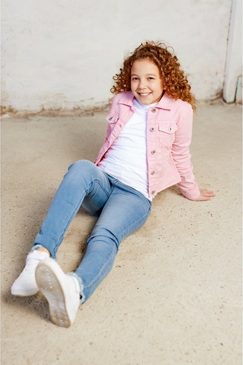 TwoDay meisjes spijkerjas - Roze - Maat 158 - Zomerjas | bol.com