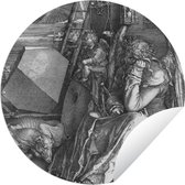 Tuincirkel Melancholia I - Albrecht Dürer - 150x150 cm - Ronde Tuinposter - Buiten