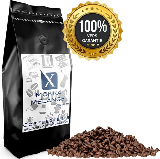 Koffiebonen - Mokka Melange 1 Kg - Espresso - Cappuccino - Filterkoffie -...