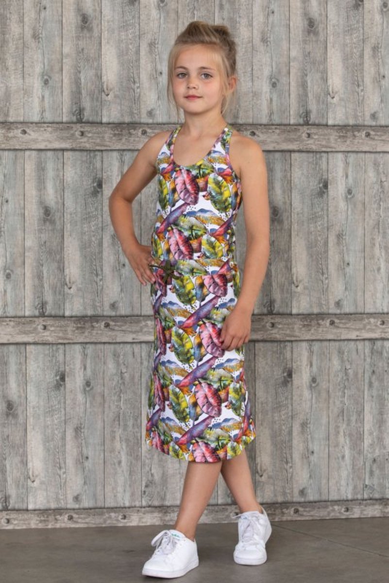 Lovestation22-Girls Maxi Dress Davina- Multi colour