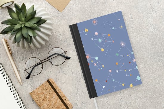 Carnet - Carnet d'écriture - Espace - Étoiles - Chambre d'enfant - Carnet - Format A5 - Bloc-notes