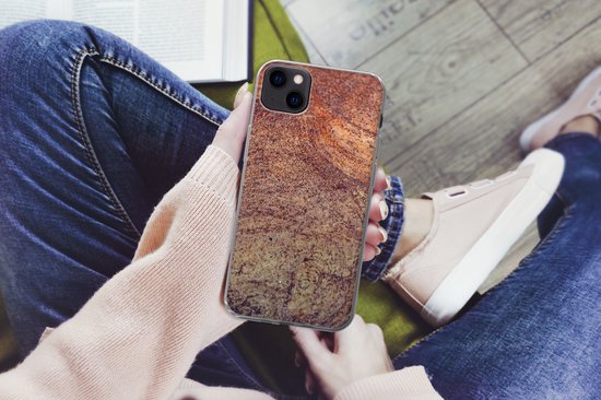 Coque iPhone 13 mini - Vintage - Rouille - Fer - Coque de téléphone en Siliconen