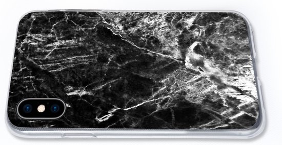 Coque iPhone Xs - Marbre - Pierre - Luxe - Coque de téléphone en Siliconen