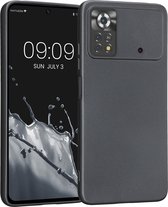 kwmobile telefoonhoesje geschikt voor Xiaomi Poco X4 Pro 5G - Flexible case voor smartphone van TPU - In metallic grijs