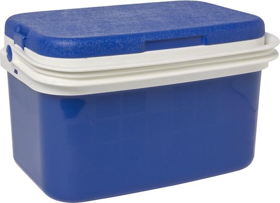 Koelbox donkerblauw 16 liter 42 x 29 x 26 cm incl. 2 koelelementen van Merkloos — afbeelding 3