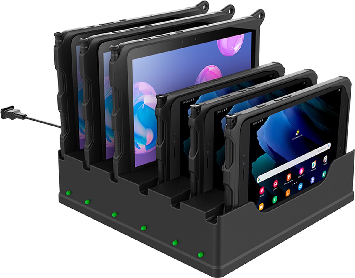 RAM Mounts 6-Port Charging Dock Galaxy Tab Active4 Pro/Active3/Active Pro/Active2