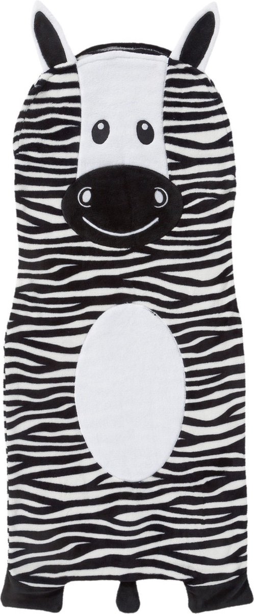 Livarno Home Knuffeldeken Zebra - Kruip in deze deken en word een zebra! - Materiaal: 100% polyester - Lekker zachte binnenkant - Deze deken is ideaal om helemaal in te kruipen waardoor je een zebra wordt!