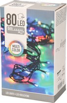Lumières de Noël colorées à l'extérieur 80 lumières