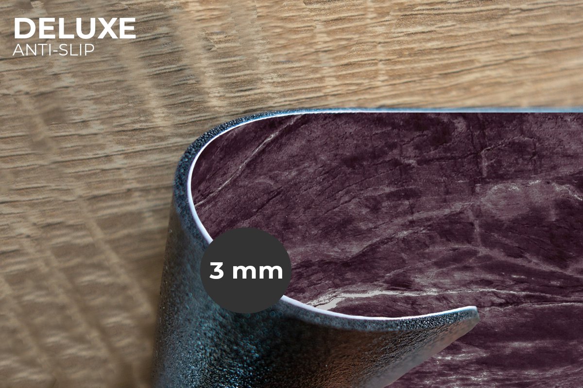 Placemats Zwart Luxe Stenen Marmer Placemat Onderleggers