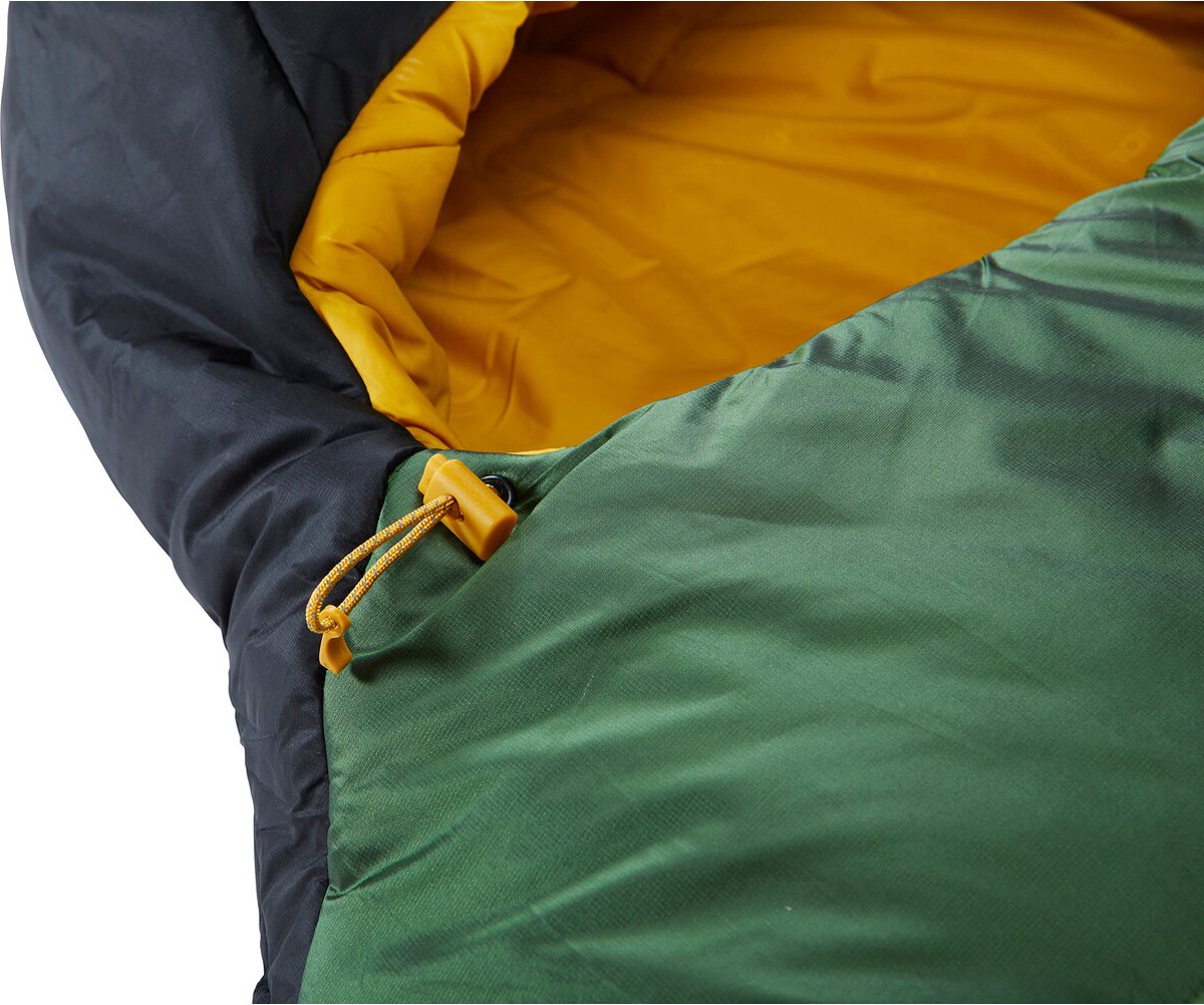 Nordisk Gormsson +10° Curve Slaapzak XL, zwart/groen