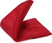 Pochet Rood 07 - Suitable - Pochette – Heren - Unisex - 25x25 cm - Zijde | Geschenkverpakking
