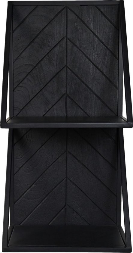 Wandplank - Visgraat - Wandrek - Wandplanken - Wandrek Zwart - 60 cm hoog