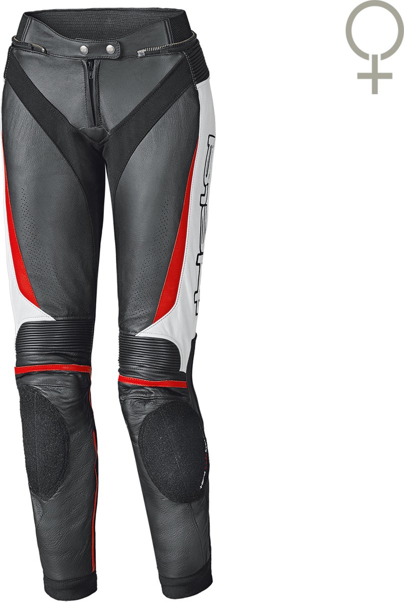 HELD LANE II Sport Motorbroek dames Zwart-Wit-Rood 44
