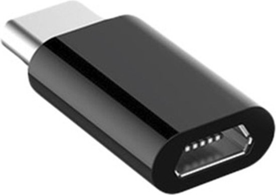 DW4Trading Adapter USB 3.1 C Male naar Micro USB Female - Verloop - Zwart