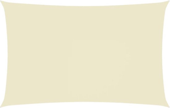 vidaXL Parasol rectangulaire 3 x 6 m Tissu Oxford Crème