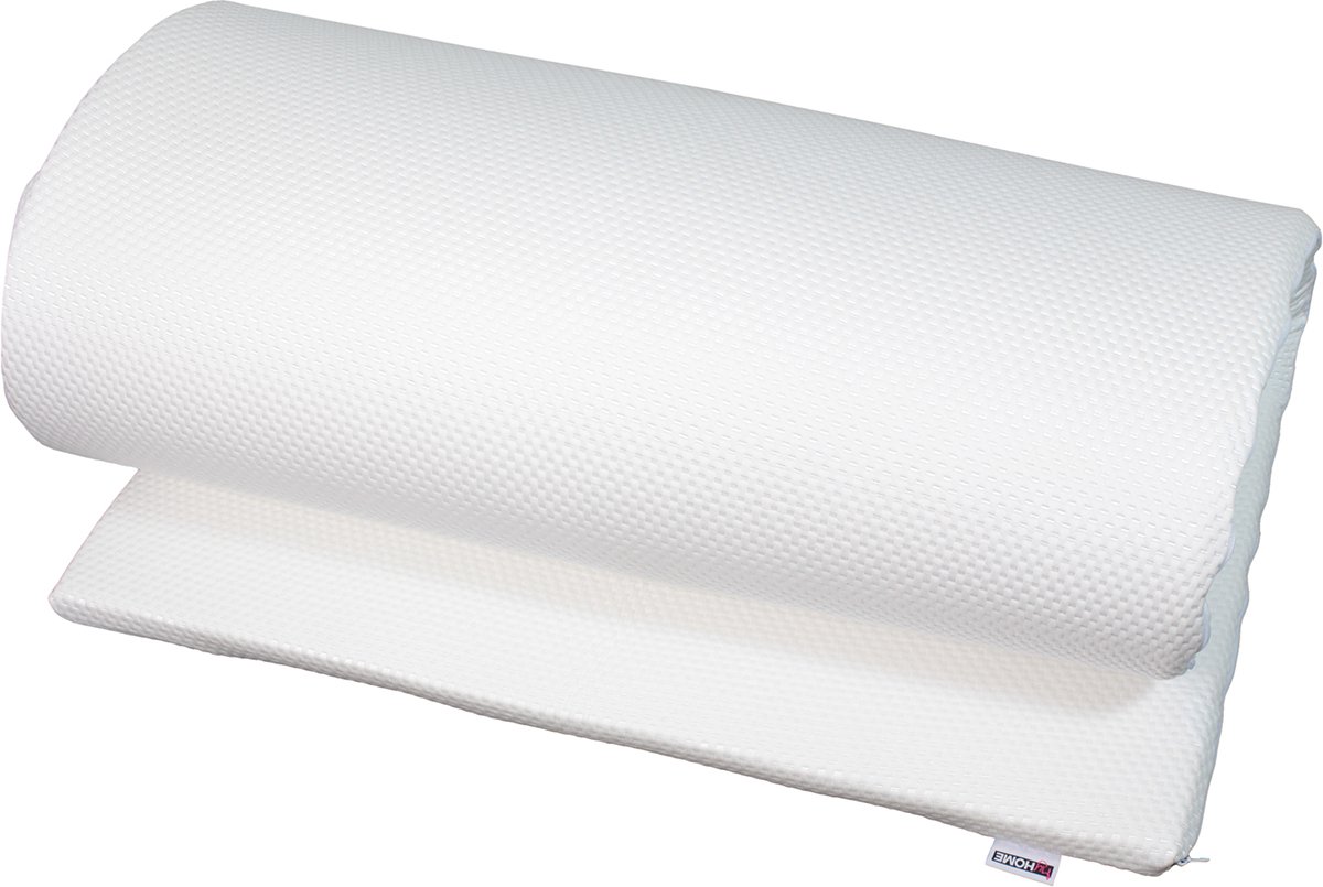Queens topper - topdekmatras - topmatras - vochtregulerend - anti-allergie - wasbare sloop - 90x190 cm