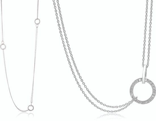 Foto: Elli dames halsketting dames choker bol laagje look plaatje in 925 sterling zilver