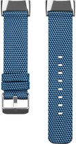 Nylon bandje - geschikt voor Fitbit Charge 5 - blauw