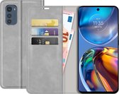 Motorola Moto E32s/Moto E32 Bookcase hoesje - Just in Case - Effen Grijs - Kunstleer